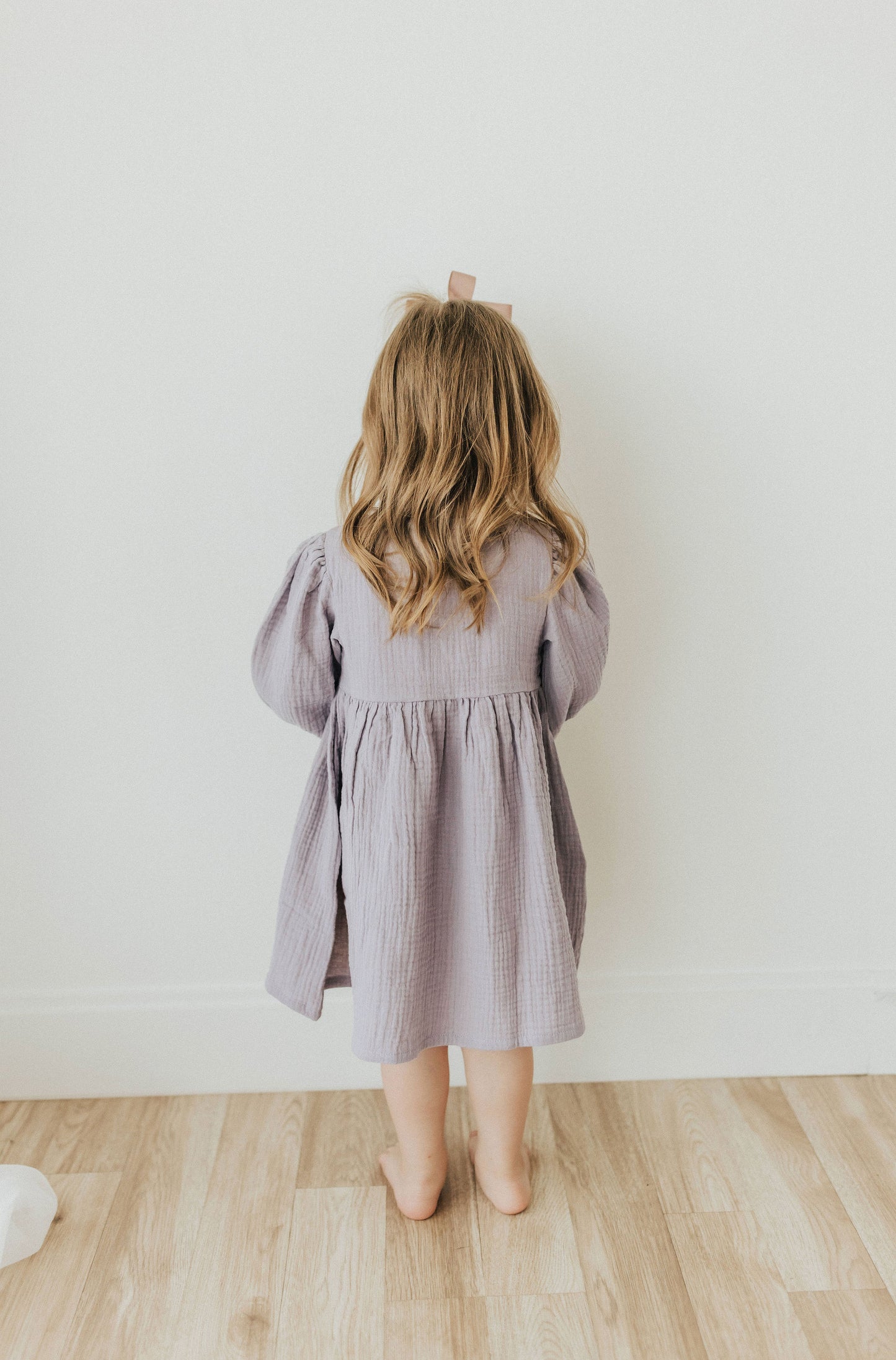 Lilac Puff Sleeve Dress